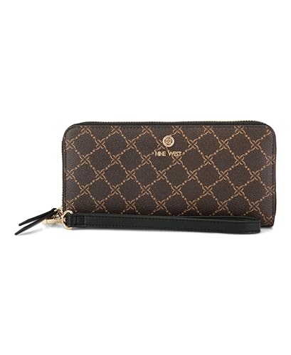 Image of Nine West Women's Lockup 9 Zip Around Wallet With Wristlet