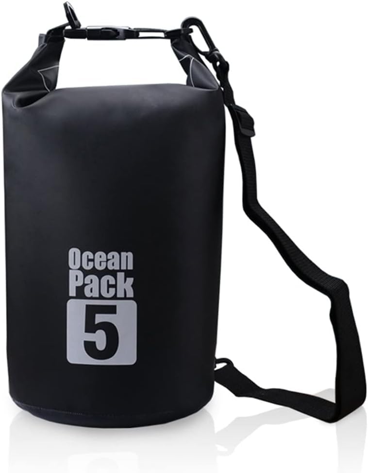 Image of Waterproof Dry Bag with Phone Case, 2L /3L /5L /10L /15L /20L /30L, Floating and Lightweight Bags for Kayaking Rafting Boating River Trekking-Multi Color (5 Liter)