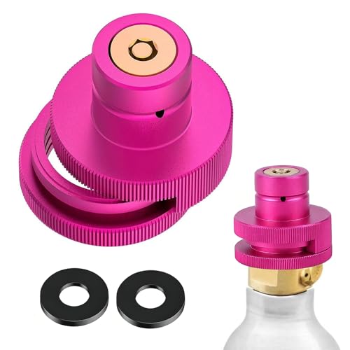 KBIBCK CO2 Quick-Adapter Quick Connect Adapter für CO2 Soda Kompatibel mit Duo Art Terra Gaia und Crystal 3.0 Schnelladapter für Anschluss de Original CO2-Zylinder mit Trapezgewinde TR21-4