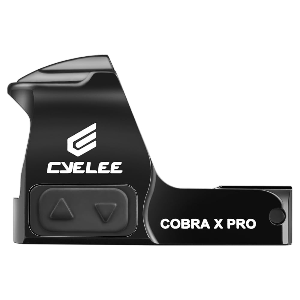 Cyelee Cobra X Pro Drop-Proof Multi-Reticle Duty Red Dot Sight for Doctor/Venom Footprint - 26 MOA Circle & 2 MOA Dot with Motion Deactivated Standby(Shake Awake)