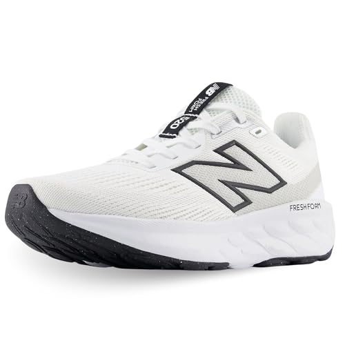 New Balance Women's Fresh Foam 520 V9 Running Shoe, Nb White/Black/Silver Metallic, 9