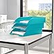 Leitz Briefkorb, A4, 5er Pack, Eisblau, WOW-Serie, 52263051