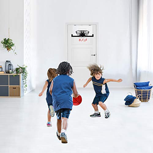 PELLOR Mini Basketballkorb fürs Zimmer Mini Basketball mit elektronischer Bewertungsfunktion und Sound, hängendes Basketballbrett mit 2 Bällen und Pumpe Indoor Outdoor Wurfspiele für Kinder - Image 4