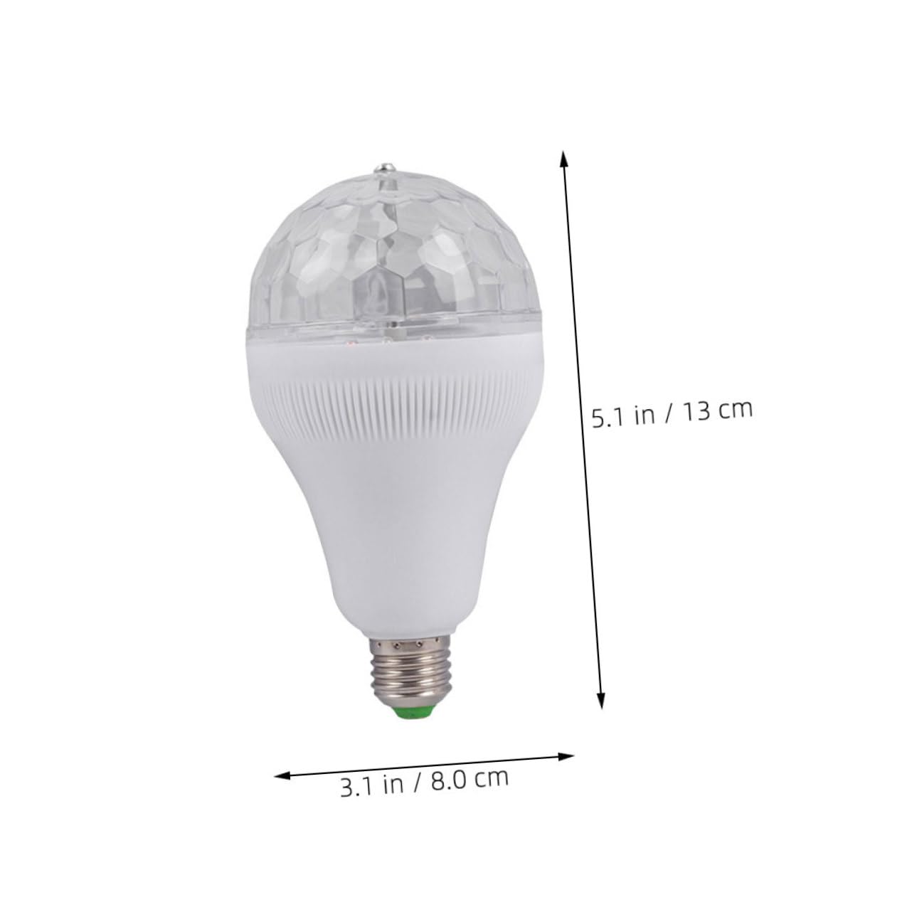 SEWOART Led Party Light Bulb RGB Disco Light Rotating Ball E27 Base for Parties Disco Ball Ambiance Lamp