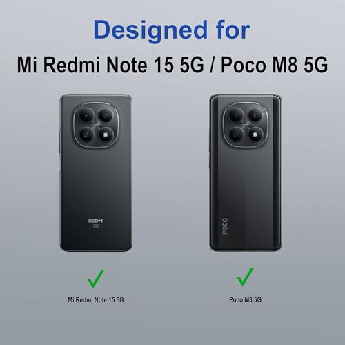 Image of Zapcase Back Case Cover for Redmi Note 15 5G | Magnetic Case with Built-in Metal Ring | Supports MagSafe Charger, Wallet & Car Mount | Shockproof Hybrid PC + TPU | Black