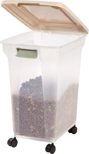 IRIS Premium Airtight Pet Food Storage Container, 42-Pounds, Almond - Image 3