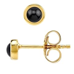 Natural Black Onyx - 14K Gold Plated