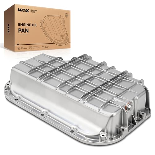 Image of KAX MDP01A Engine Oil Pan Fit for Mercedes-Benz ML320 1998-2003, Mercedes-Benz E320 2000-2002, Chrysler Crossfire 2004-2008, Mercedes-Benz CLK320 1998-2003, ML350 2003-2005, with Drain Plug