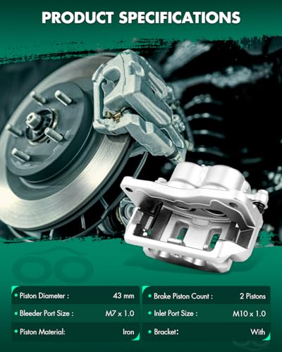 Image of SCITOO 19B1948 Front Passenger Disc Brake Caliper Fit For Subaru For Forester 1998-2002,For Subaru For Impreza 1998-2001,For Subaru For Legacy 1997-2002,For Subaru For Outback 2000,With Bracket 1PC