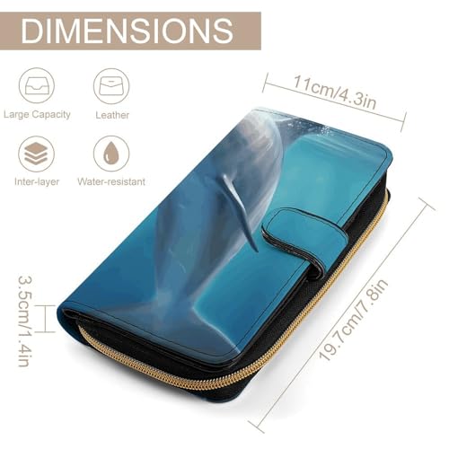 Winter The Dolphin Wallet Multifunctional Wallets for Men Compact Wallet Purse Passport Bag2