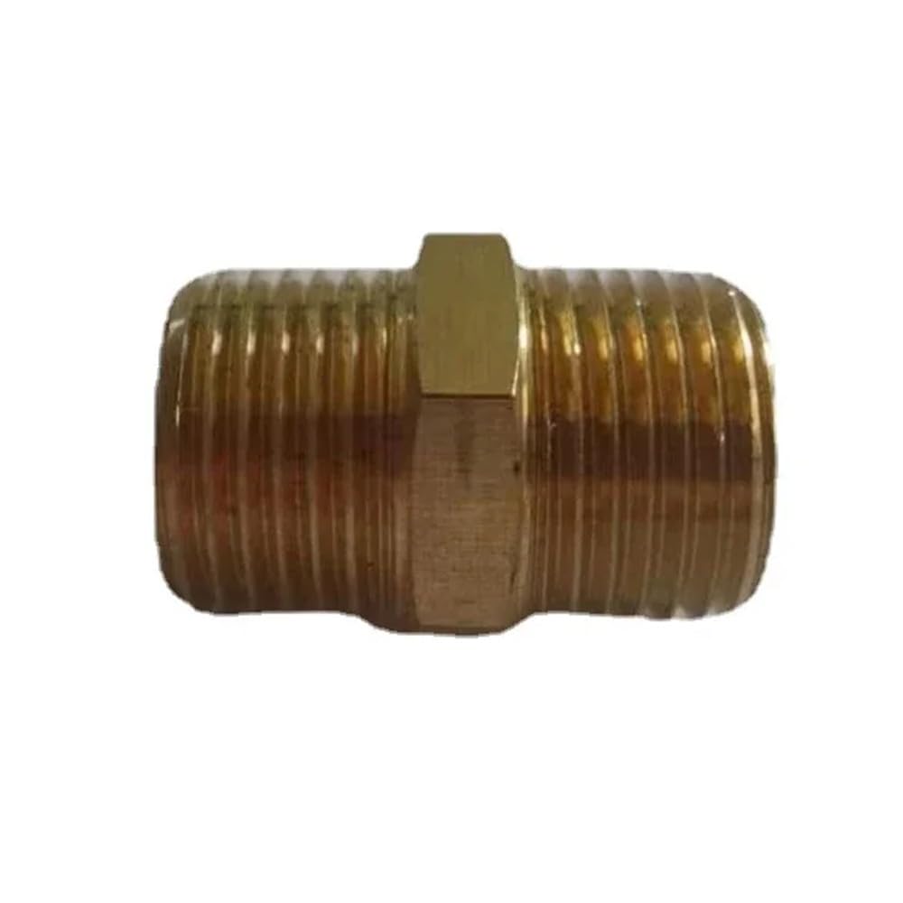 1/8" 1/4" 3/8" 1/2" 3/4" 1" BSPT NPT Maschio Esagonale Nipplo Riduttore Raccordo Tubo Ottone Adattatore Connettore Casa Giardino, 1 NPT A 1 NPT