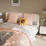 Photo Gallery lietre biancheria da letto 4 pezzi, rosa/grigio chiaro, biancheria da letto in microfibra di poliestere, 1 federa da 155 x 220 cm+1 lenzuolo con angoli + 2 federe da 80 x 80 cm, chiusura lampo non Photo Gallery lietre biancheria da letto 4 pezzi, rosa/grigio chiaro, biancheria da letto in microfibra di poliestere, 1 federa da 155 x 220 cm+1 lenzuolo con angoli + 2 federe da 80 x 80 cm, chiusura lampo non
