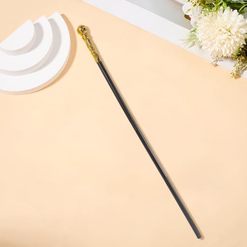 Image of GORGECRAFT Antique Cane Vintage Walking Stick Halloween Party Decorative Cosplay Costume Cane Handle Knob Costume Accessories