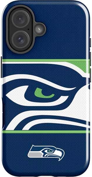 Skinit Impact Phone Case Compatible with iPhone 16 Plus - Officially Licensed NFL Seattle Seahawks Design