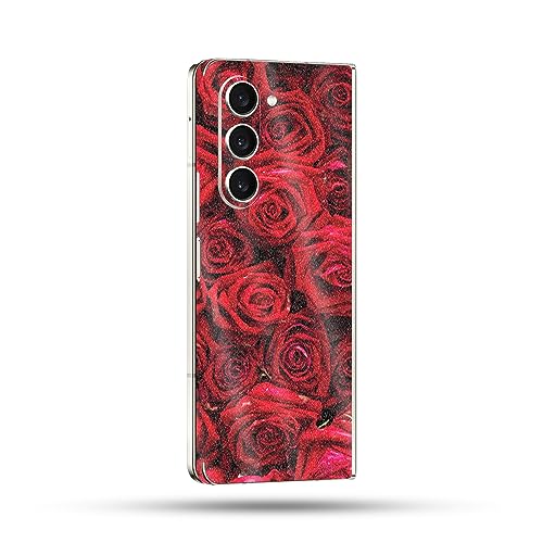 Image of MightySkins Glossy Glitter Skin Compatible with Samsung Galaxy Z Fold 5 Full Wrap - Too Many Roses | Protective, Durable High-Gloss Glitter Finish | Easy to Apply & Change Styles | Made in The USA