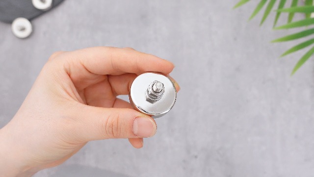 Image of Flutesan 4 Pieces Heavy Duty Round Mounting Magnet with Bolt 2.17in-300lb-M8 Silver with Male Thread Stud Strong Magnet Super Powerful for Lighting Camera Brackets License Plate
