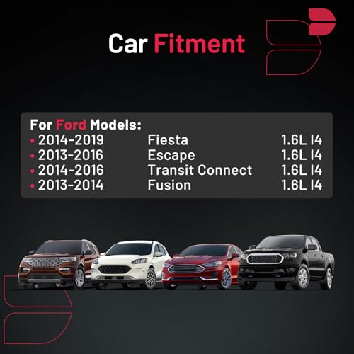 Image of BDFHYK 94769 Platinum Iridium Spark Plugs Compatible with 2013-2014 Fusion 2014-2019 Fiesta 2013-2016 Escape 2014-2016 Transit Connect 1.6L L4 Replacement for ILZTR6A8G 31330405 Set of 4