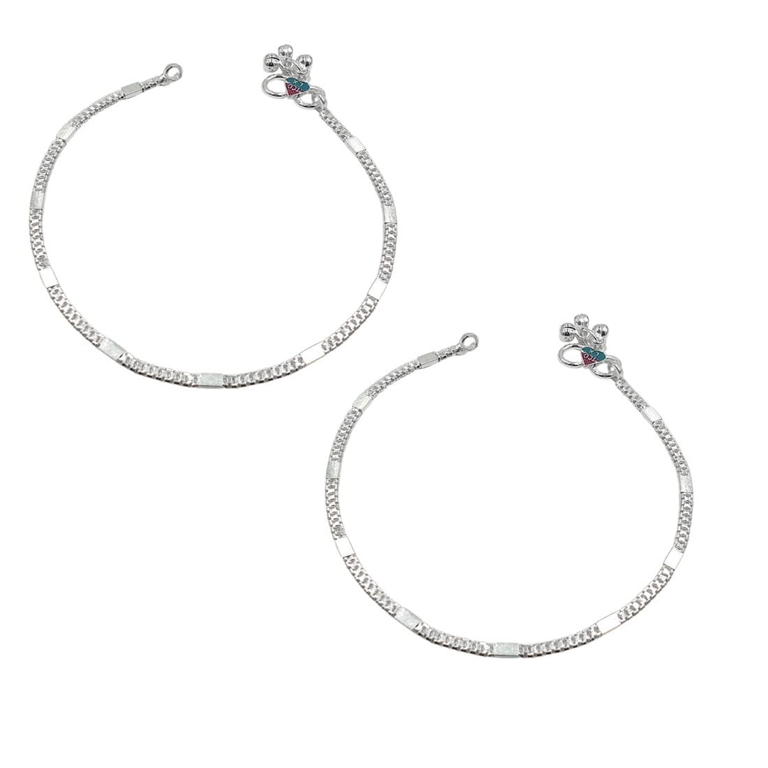 Sahiba Gems Anklet - (Payal) Chain Box Design in 92.5 Silver for Girls and Women With Ghungroo (B0BDZW58KB) Amazon Price History, Amazon Price Tracker