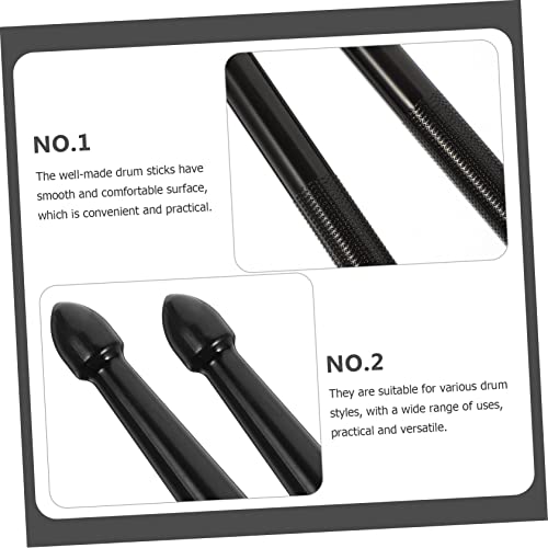 Baquetas de nylon para batería 3 pares portátiles miniatura 5