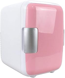 YINGGEXU mini réfrigérateur 4L voiture réfrigérateur mini froide et chaude petit réfrigérateur voiture maison double usage petit dortoir réfrigérateur ménager (Color : Car use pink)