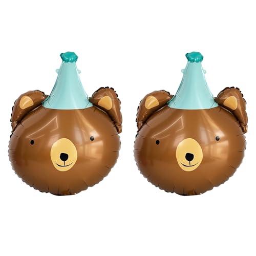 Animal Head Foil Balloon Kit, Lion Bear Monkey Cat foil balloon, ...