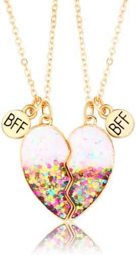 DOYYCA Best Friend Necklace for 2 Girls Magnetic Matching Friendship Necklace - view 4