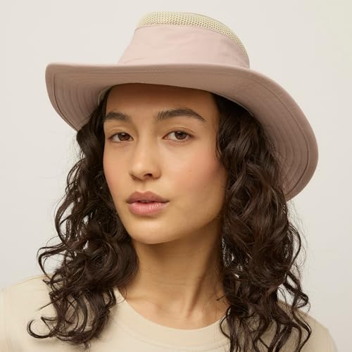 Image of Tilley Mens Womens LTM6 Broad Brim Extra Ventilation Sun Protection Airflo Bucket Sun Hat