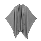 Talla única amplia (122 x 122 cm). Construcción y cosido de los bordes meticuloso para obtener una prenda de calidad sin hilos sueltos ni defectos