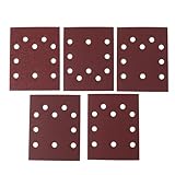 Briny River 30x Hojas de Papel de Lija de 1/4 de Pulgada Y 4,5 X 5,5 Pulgadas Grano 60 120 180 240 Y 320 Compatible con Milwaukee 6033-21