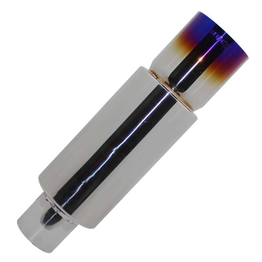 Rura wydechowa samochodu Tłumik rury wydechowej samochodu Rura wydechowa Uniwersalny interfejs ze stali nierdzewnej 51 57 63MM Koniec wydechu 76mm(012 Titanium 51mm)