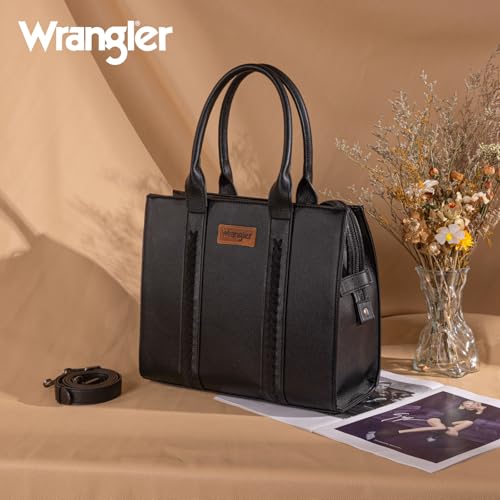 Image of Montana West x Wrangler Tote Bags Purses for Women Work Top-Handle Handbags with Strap