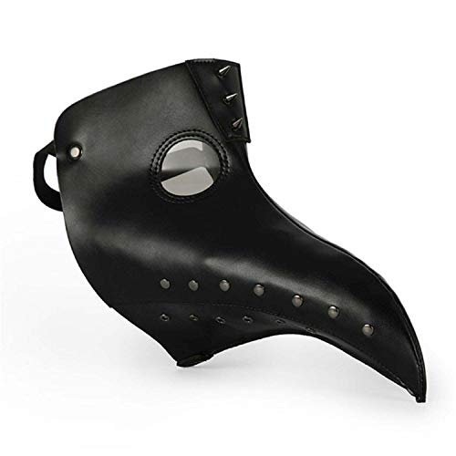 Masque de peste noir Zoelibat masque à bec oiseau pour Halloween
