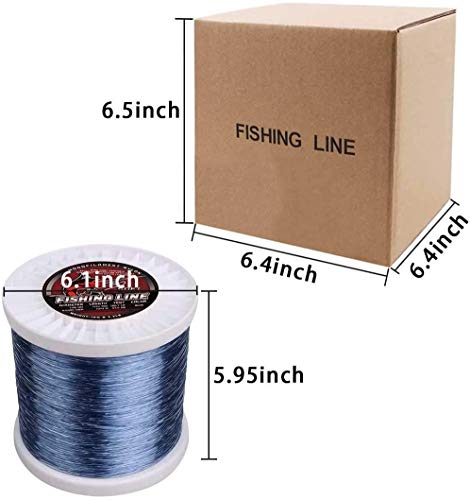 OROOTL Angelschnur Monofil Nylonfaden Angelsehne Salzwasser Reissfeste Schnur Angelzubehör Dia-0.5mm/15.88kg-4291m – Bild 8