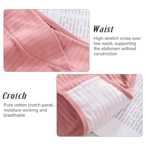 Culottes maternité respirantes pack de 8 slips coton anti-pression - 3