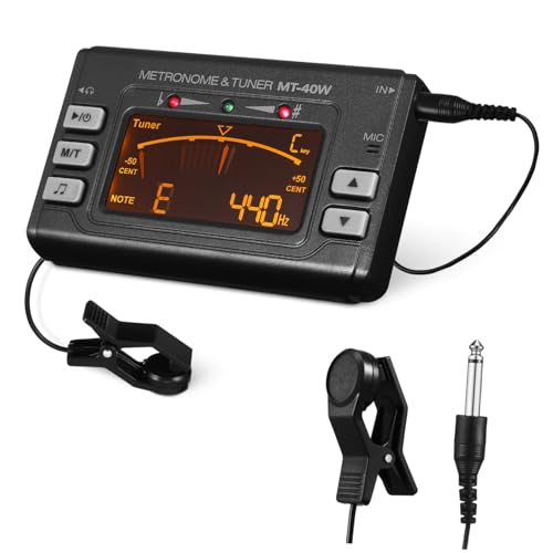 FUNOMOCYA Wind Instruments Tuner with LED Display High Precision Tuning for Woodwinds Stand Long Battery Life for Musicians and Beginners