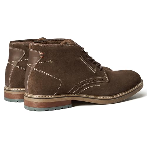 Image of Arkbird Mens Chukka Dress Boots Genuine Leather Suede Classic Fashion Casual Ankle Lace-up Dress Boots for Men