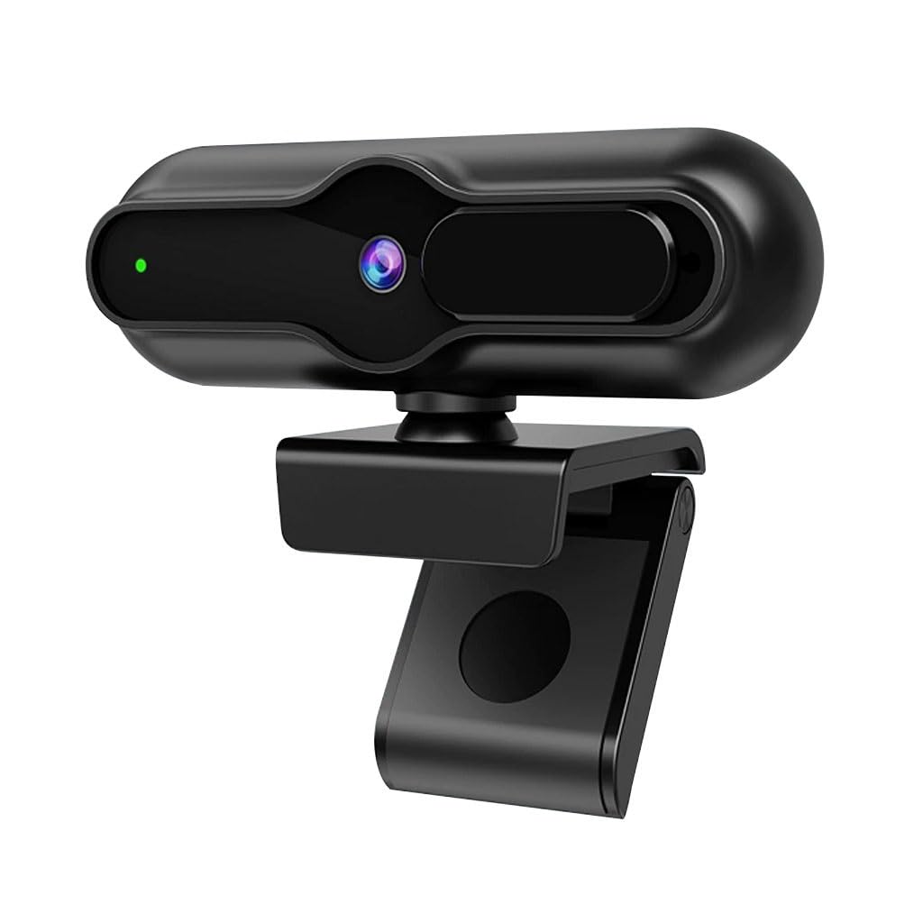 LEIYTFE Cámara De Ordenador USB con Micrófono Y Cubierta De Privacidad, 4K Webcam para La Transmisión, Clase En Línea Webcam para Videoconferencia, Diseño De Enfoque Automático Y Rotación(4K)