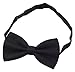 Amajiji Formal Dog Bow Ties for Medium & Large Dogs (D114 100% Polyester) (Black)