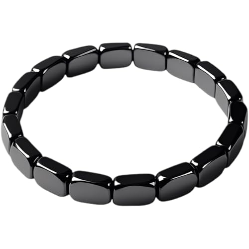 Pulsera de Hematita para Hombre - Diseño Moderno y Ajuste Cómodo - Ideal para Regalo - Estabilidad Emocional y Confianza