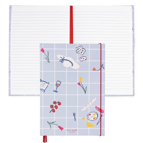 kate spade new york Take Note XL Notebook Journal, Vegan Leather Hardcover Journal, Diary Includes 168 Lined Pages, 11