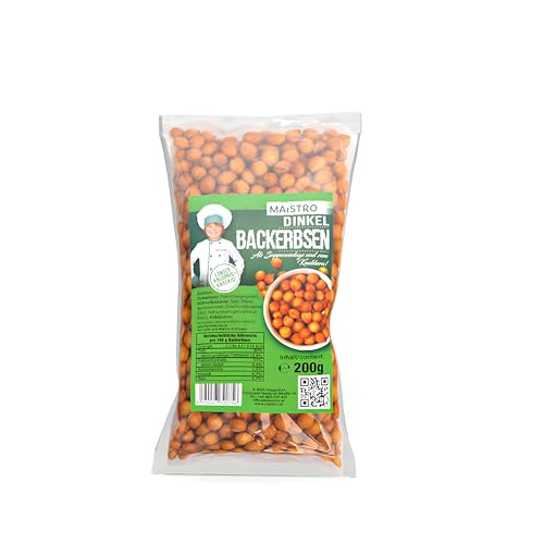 Maistro Dinkel-Backerbsen 200 g – extra-knusprige Suppeneinlage & Snack, aus Dinkelmehl, hergestellt in Österreich