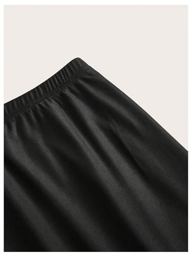 Verdusa Women's Plus Size High Waisted Maxi Skirt Casual Mesh Layered Long Bodycon Skirts3