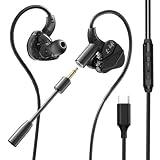 ATOOZOO Audífonos Tipo C, In Ear Headphone Auriculares con Cable de Type-C, Audifonos Alambrico con Micrófono y Control...