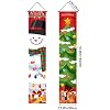 Christmas Decorations Outdoor Yard Front Porch Sign Set, Santa Red And