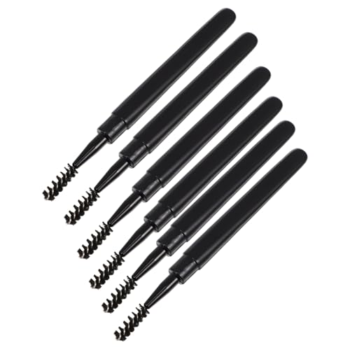 Veemoon 6pezzi Pennello per Ciglia e Scovolino per Sopracciglia per Applicazione di Mascara e Trucco Oculare Comodo da Trasportare