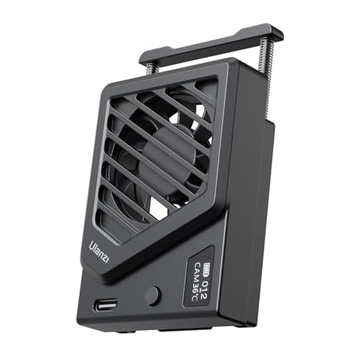 【Aktualisierte Version】ULANZI Kamera Lüfter mit Federfixierung, Kamera Cooling Fan System Kompatiable mit Sony/Canon/FUJIFILM/Nikon Kameras