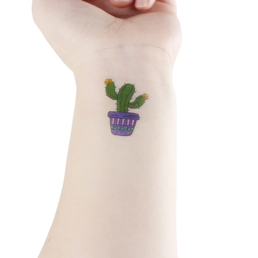 Amazon.com : Oottati 6 sheets Waterproof Temporary Tattoo Stickers for Kids  Children Cute Finger Wrist Cactus Potted Flower for Grils Boys : Beauty &  Personal Care