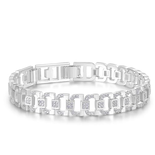 Pulsera estilo Cubana para hombre y mujer de 14K chapado miniatura 1