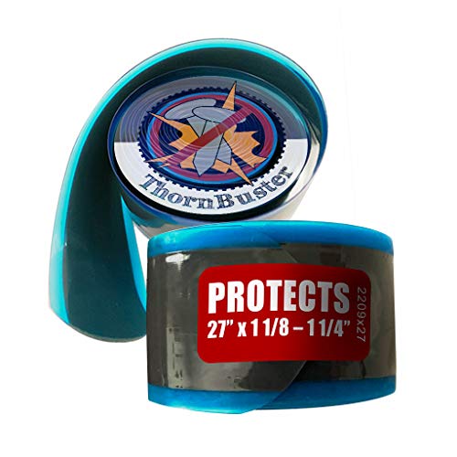 Thorn Buster Inner Tube Protector, Bicycle Tire Liner - Stop Flats Road Sport and Endurance Bikes Using red 27 x 1 1/4" - 1 1/8â€ / 700c x 28-35 Bike Tires w/Hard Durometer Center Strip (1 Liner)