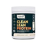 Nuzest Clean Lean Protein Functionals - Premium Vegan Protein Powder, Coffee Coconut MCTs, 17.6 oz